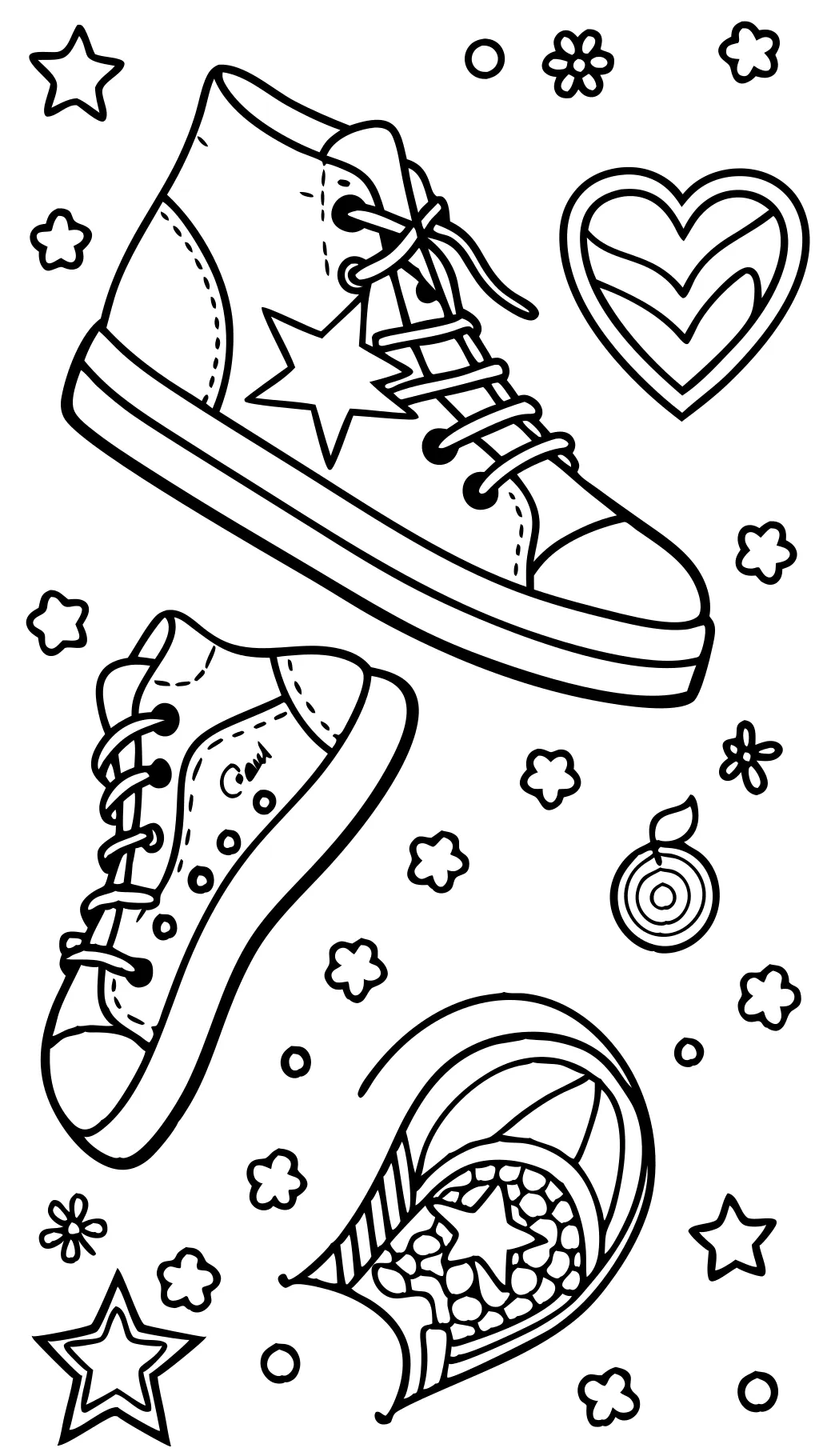 converse coloring page